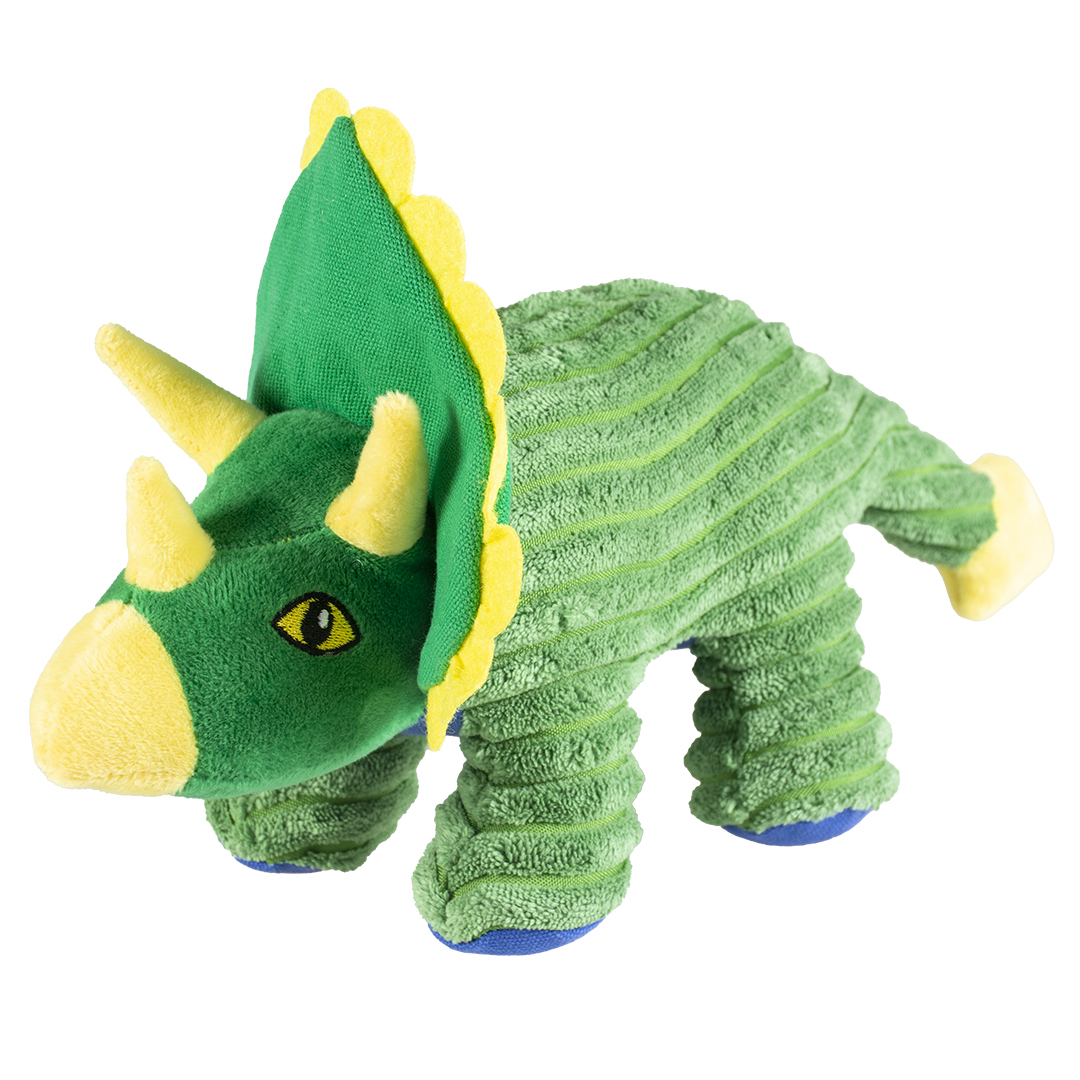 Игрушка для собак мягкая DUVO+ "Динозавр - Трицератопс"