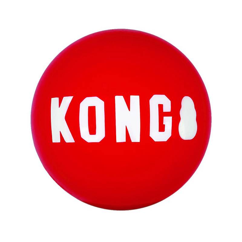 Игрушка для собак KONG Signature ball Мяч М, 1 шт