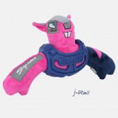 Игрушка для собак JOYSER Squad Белка J-Rell в броне с пищалкой M/L розовая, 32 см (7010J)
