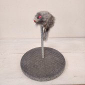 Игрушка для кошек Мышь на пружине, д.20см (Т1)