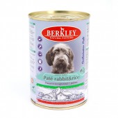Консервы Berkley для собак №4 "Паштет из кролика с рисом"