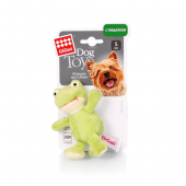 Игрушка для собак Gigwi Лягушка с пищалкой, 9 см (75022)