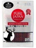 Филе мяса горного оленя в виде длинной нарезки для активного роста костей и укрепления суставов  Pure Japan, 50 гр