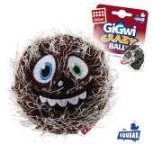 Игрушка для собак GIGWI Crazy Ball Мяч с пищалкой серый 7 см (75343)