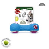Игрушка для собак GIGWI Гантеля с пищалкой средняя/теннисный материал 18 см (75005)