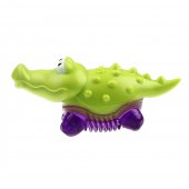 Игрушка для собак GIGWI SUPPA PUPPA Крокодильчик с пищалкой, 10см (75454)