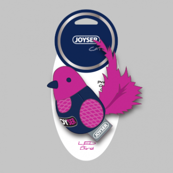 Игрушка для кошек JOYSER Cat Motion Птичка с LED и перьями розовая, 19 см (7053)