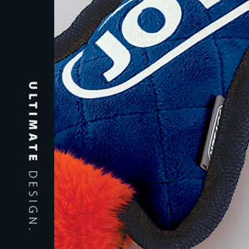 Игрушка для собак JOYSER Slimmy Plush Шкура лисы из плюша с пищалкой S/M синяя с оранжевым, 38 см (7072)