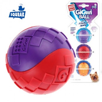 Игрушка для собак GIGWI Мяч с пищалкой, d.5см (75326)