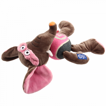Игрушка для собак GIGWI Слон с теннисным мячом и пищалкой (75477)