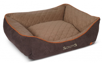 Лежак для собак с бортиками "Thermal" SCRUFFS, коричневый