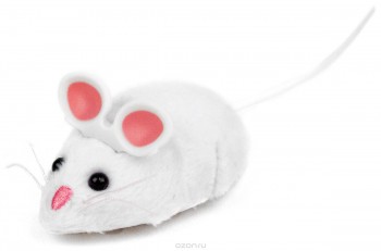 Игрушка для кошек интерактивная, микроробот HEXBUG "Мышка Уайт", белая