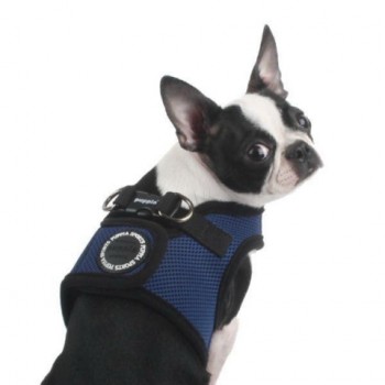 Шлейка-жилет для собак PUPPIA Soft Vest синяя 