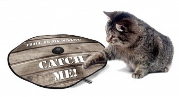 Игрушка для кошек интерактивная EBI "Поймай меня", коричневая, 60см