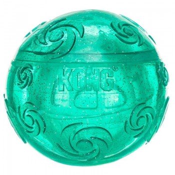 Игрушка для собак KONG Squeezz Crackle Мячик хрустящий большой 