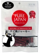 Горная оленина в виде нарезанных кусочков для активного роста костей и укрепления суставов  Pure Japan, 50 гр