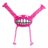 Игрушка с принтом "зубы" и пищалкой ROGZ розовая 