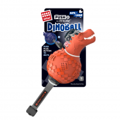 Игрушка для собак GIGWI Динобол Т-рекс с отключаемой пищалкой,оранжевый (75412)
