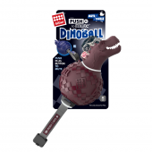 Игрушка для собак GIGWI Динобол Т-рекс с отключаемой пищалкой, бордовый (75393)