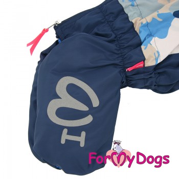 Комбинезон ForMyDogs синий/серый камуфляж для мальчиков (FW991-2021 M)