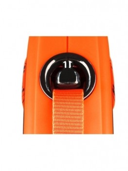 Рулетка-лента FLEXI XTREME S TAPE, для собак весом до 20кг, 5м, оранжевый