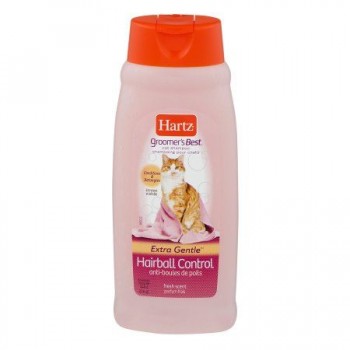 Шампунь Hartz Hairball Control против спутывания шерсти для кошек и котят